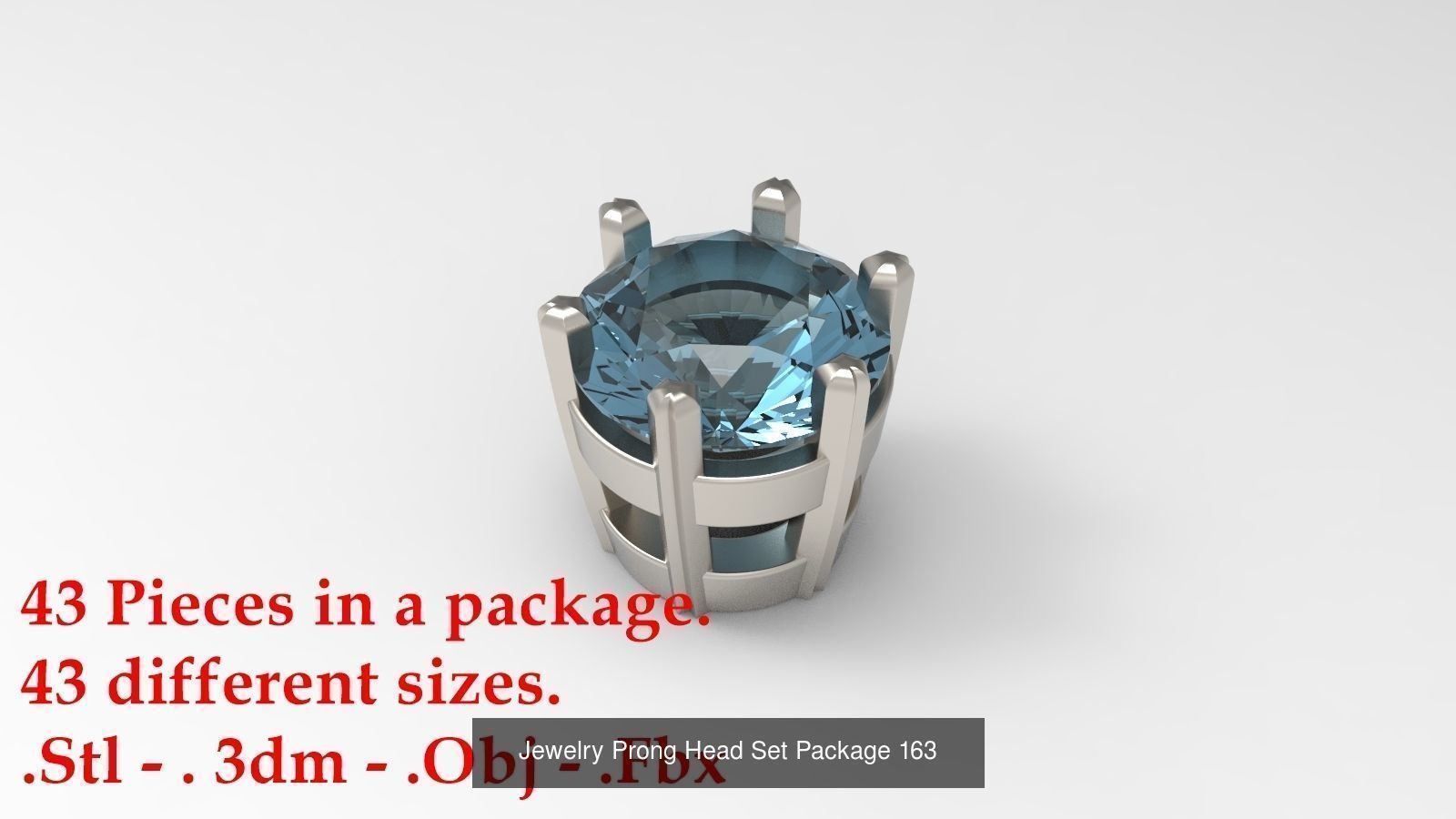 Huge Jewellry Heads Prongs Package 10000 piece 3D Model Collection_178