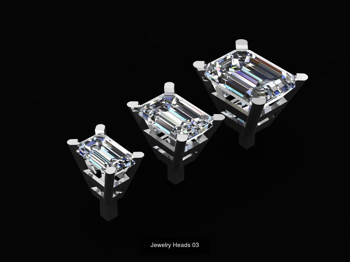 Huge Jewellry Heads Prongs Package 10000 piece 3D Model Collection_43