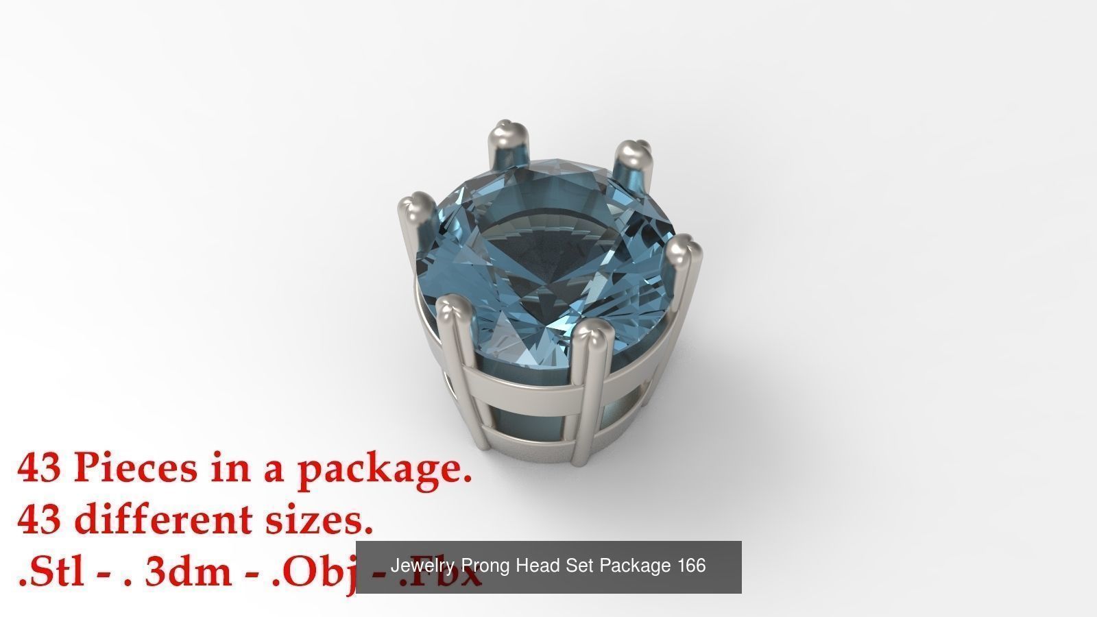 Huge Jewellry Heads Prongs Package 10000 piece 3D Model Collection_180