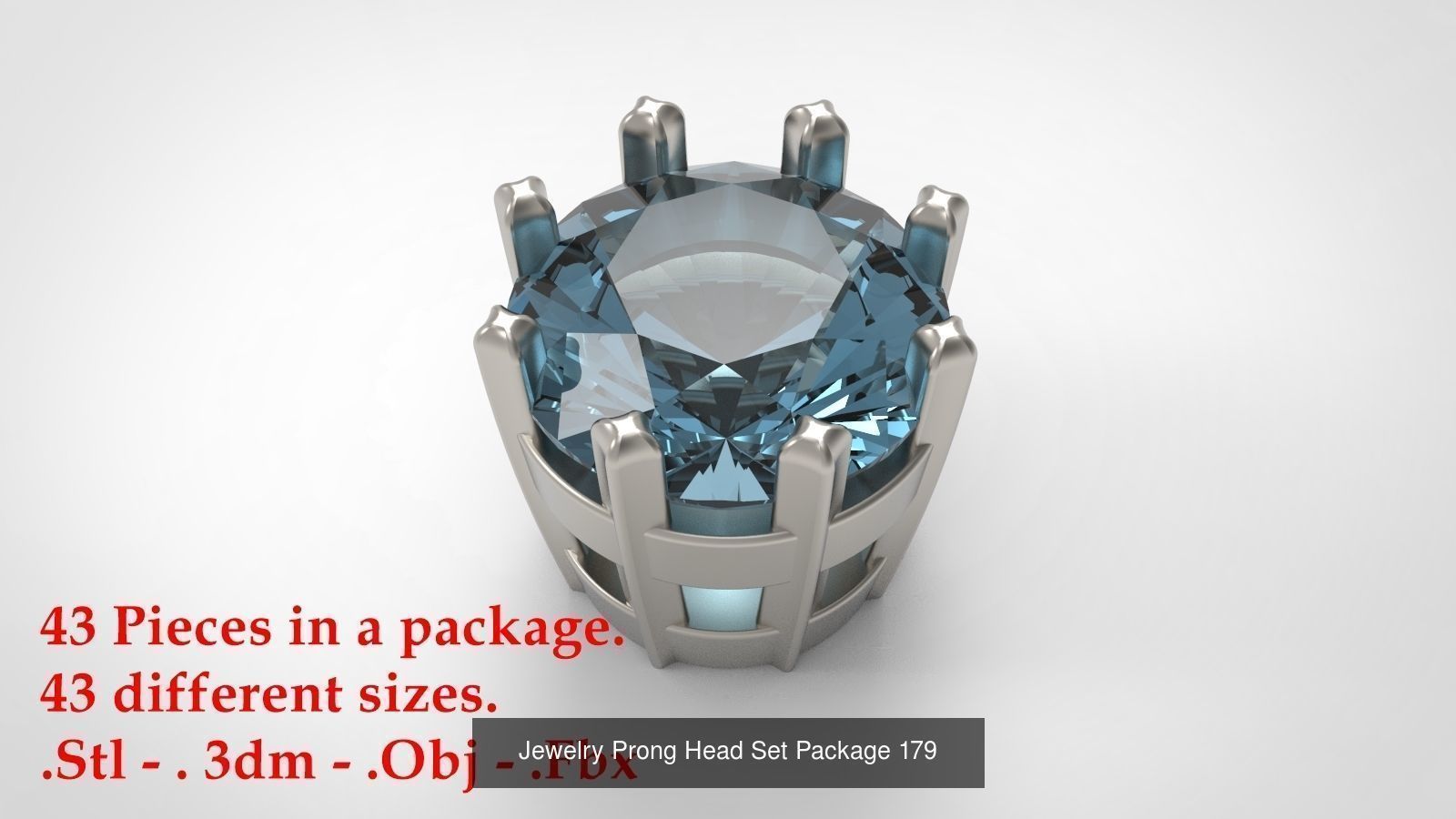 Huge Jewellry Heads Prongs Package 10000 piece 3D Model Collection_189