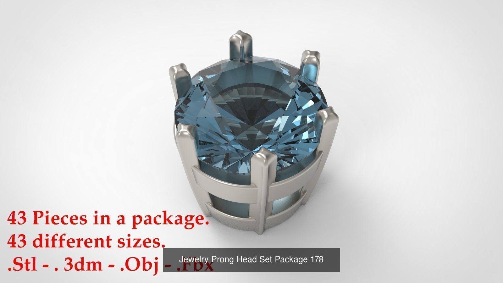 Huge Jewellry Heads Prongs Package 10000 piece 3D Model Collection_188