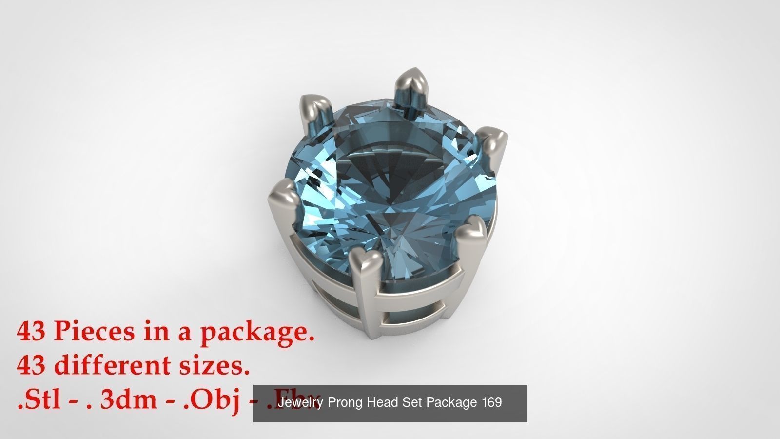 Huge Jewellry Heads Prongs Package 10000 piece 3D Model Collection_182