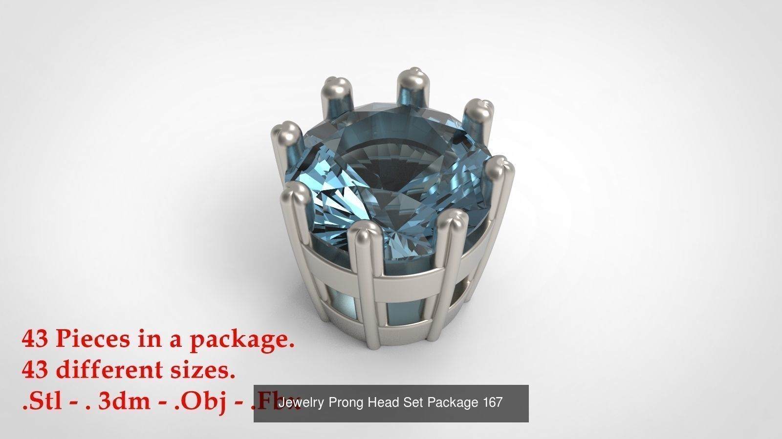 Huge Jewellry Heads Prongs Package 10000 piece 3D Model Collection_181