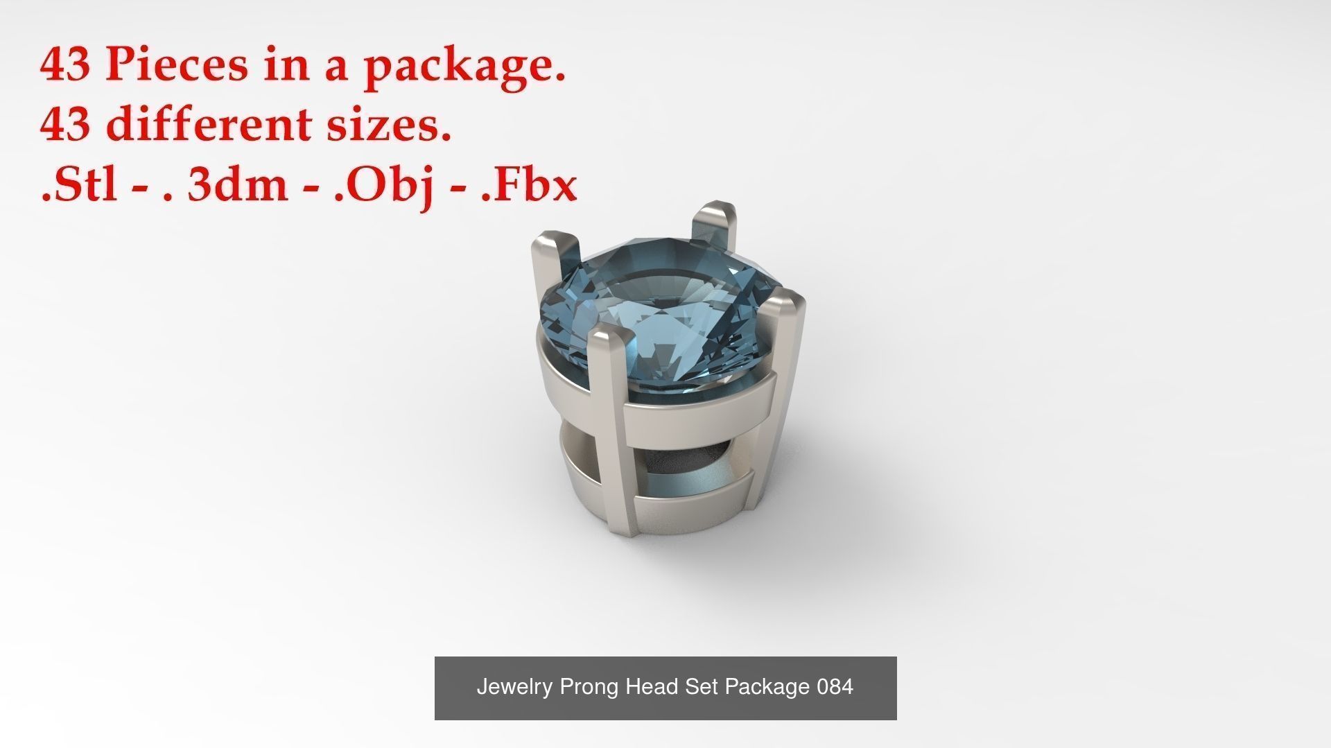 Huge Jewellry Heads Prongs Package 10000 piece 3D Model Collection_117