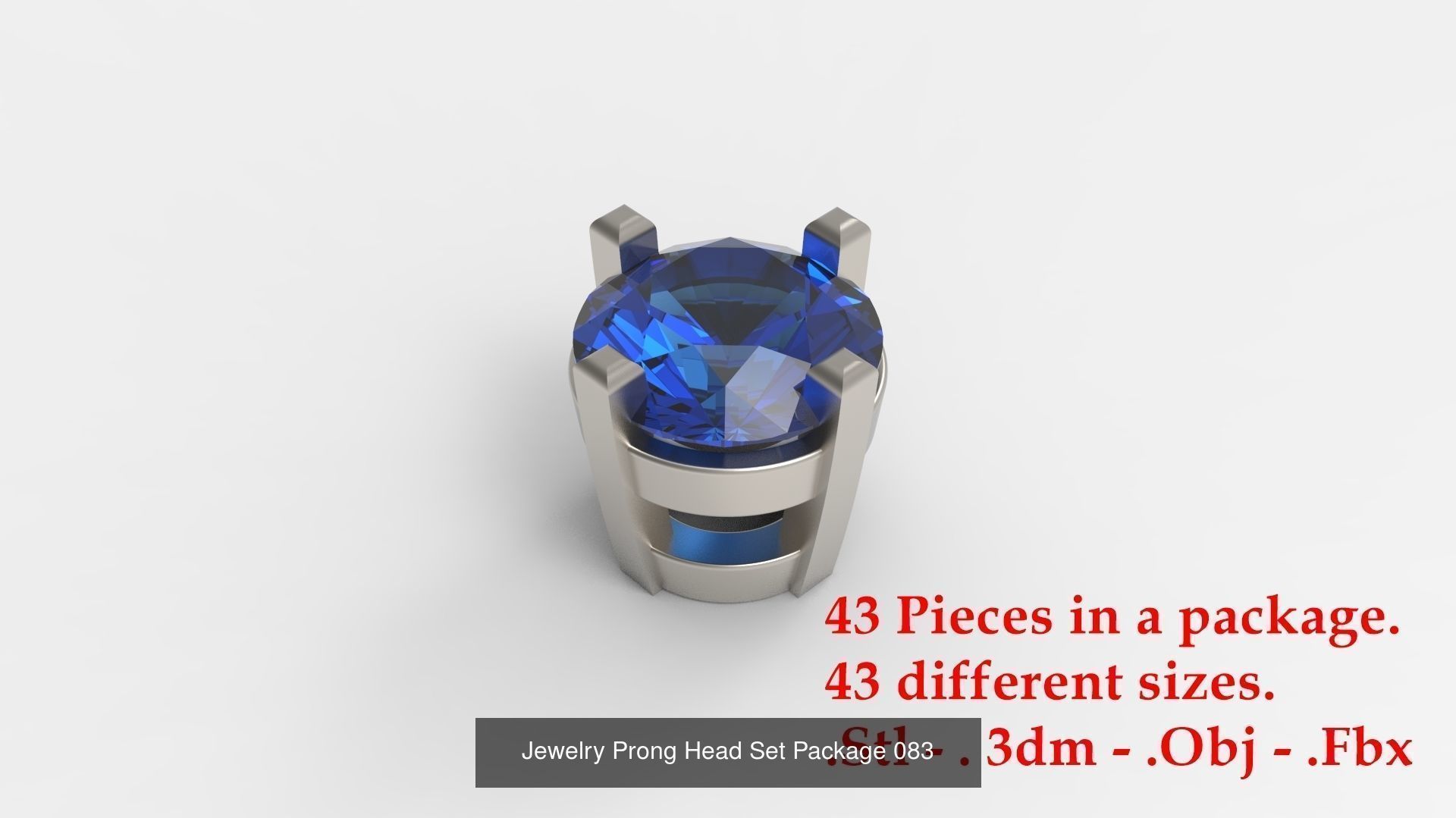 Huge Jewellry Heads Prongs Package 10000 piece 3D Model Collection_116