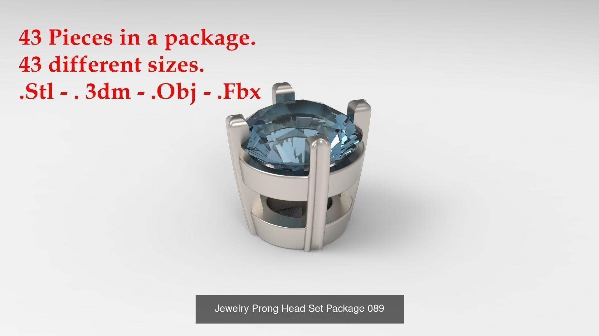 Huge Jewellry Heads Prongs Package 10000 piece 3D Model Collection_122