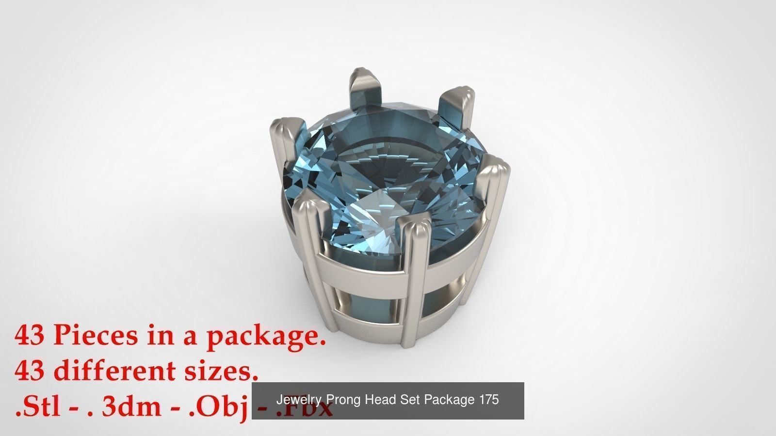 Huge Jewellry Heads Prongs Package 10000 piece 3D Model Collection_186