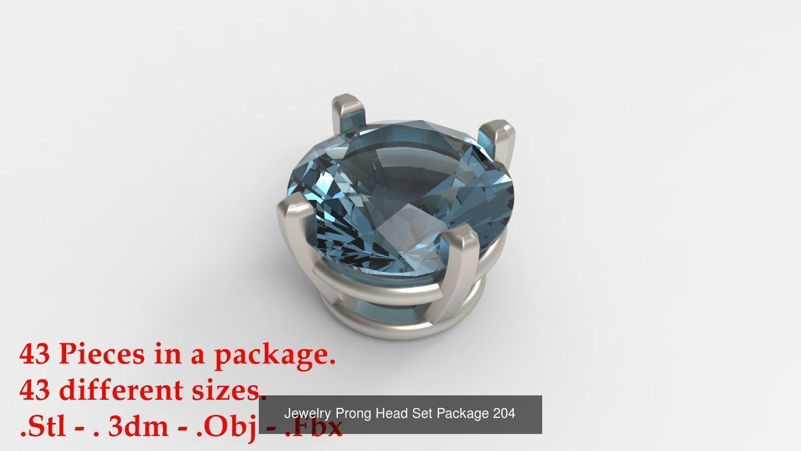 Huge Jewellry Heads Prongs Package 10000 piece 3D Model Collection_208