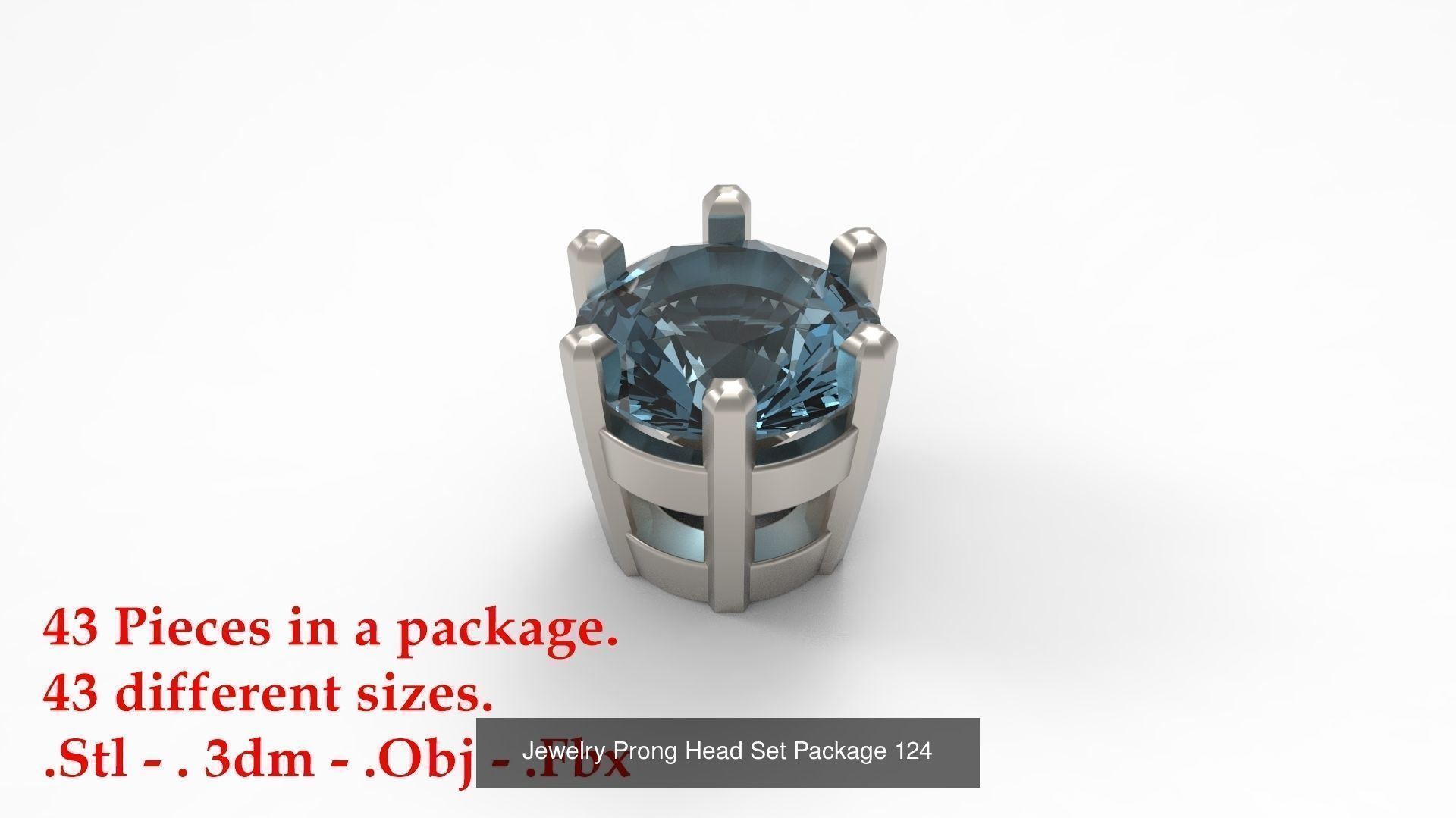 Huge Jewellry Heads Prongs Package 10000 piece 3D Model Collection_152