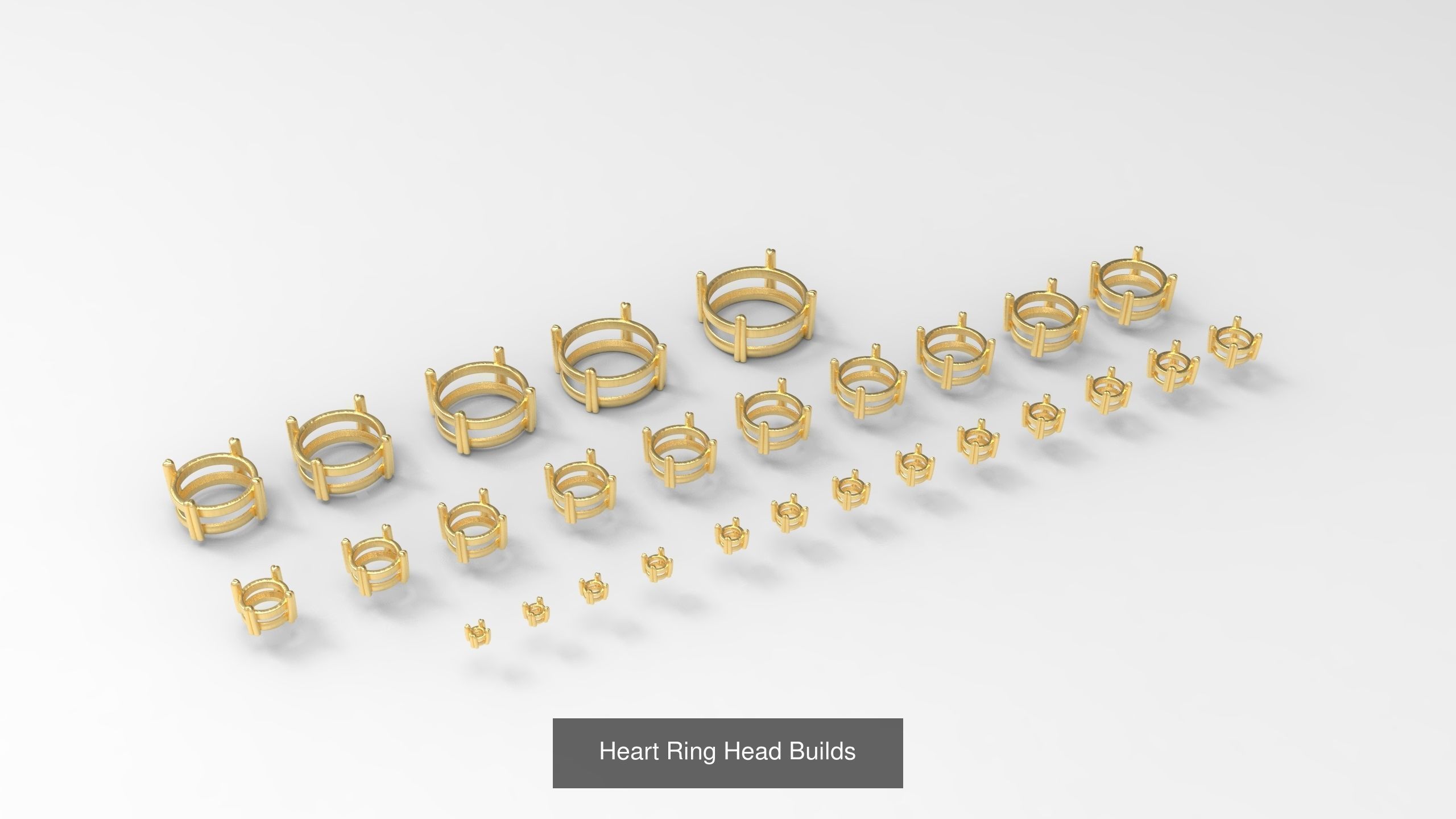 Huge Jewellry Heads Prongs Package 10000 piece 3D Model Collection_46