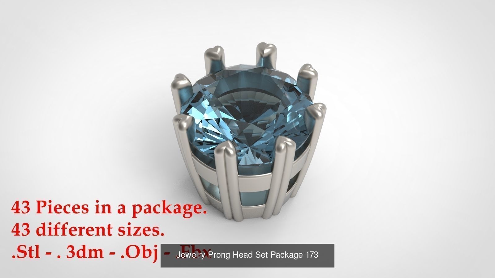 Huge Jewellry Heads Prongs Package 10000 piece 3D Model Collection_185