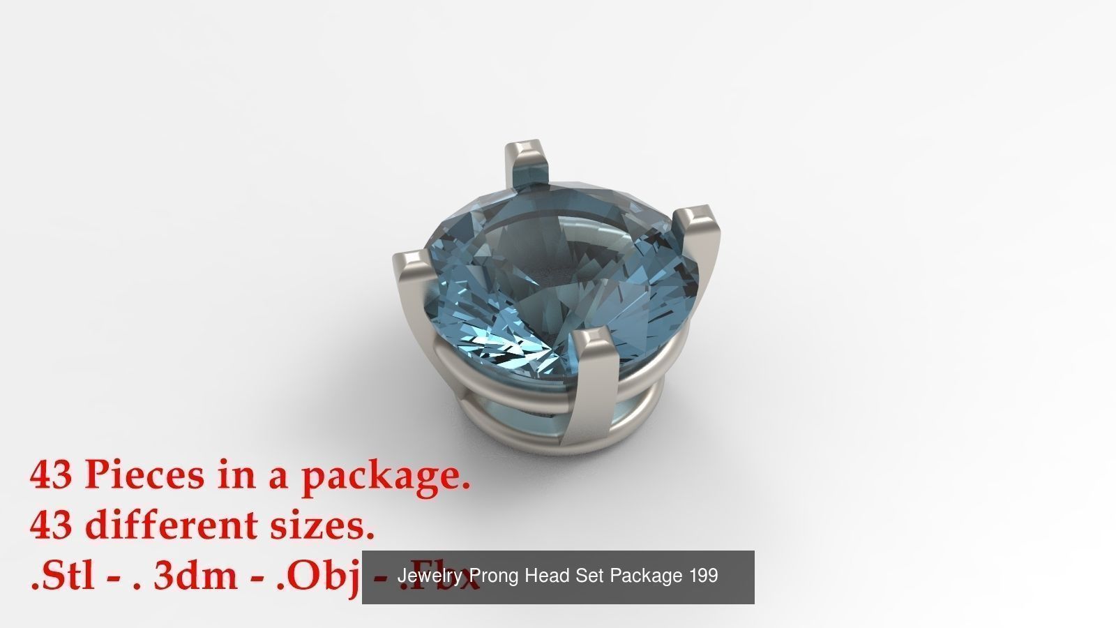 Huge Jewellry Heads Prongs Package 10000 piece 3D Model Collection_203