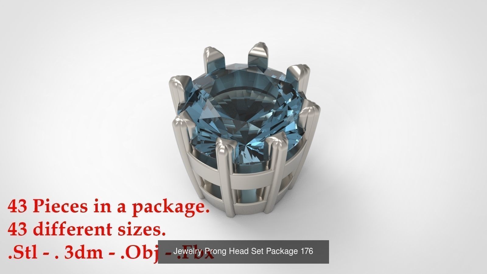 Huge Jewellry Heads Prongs Package 10000 piece 3D Model Collection_187