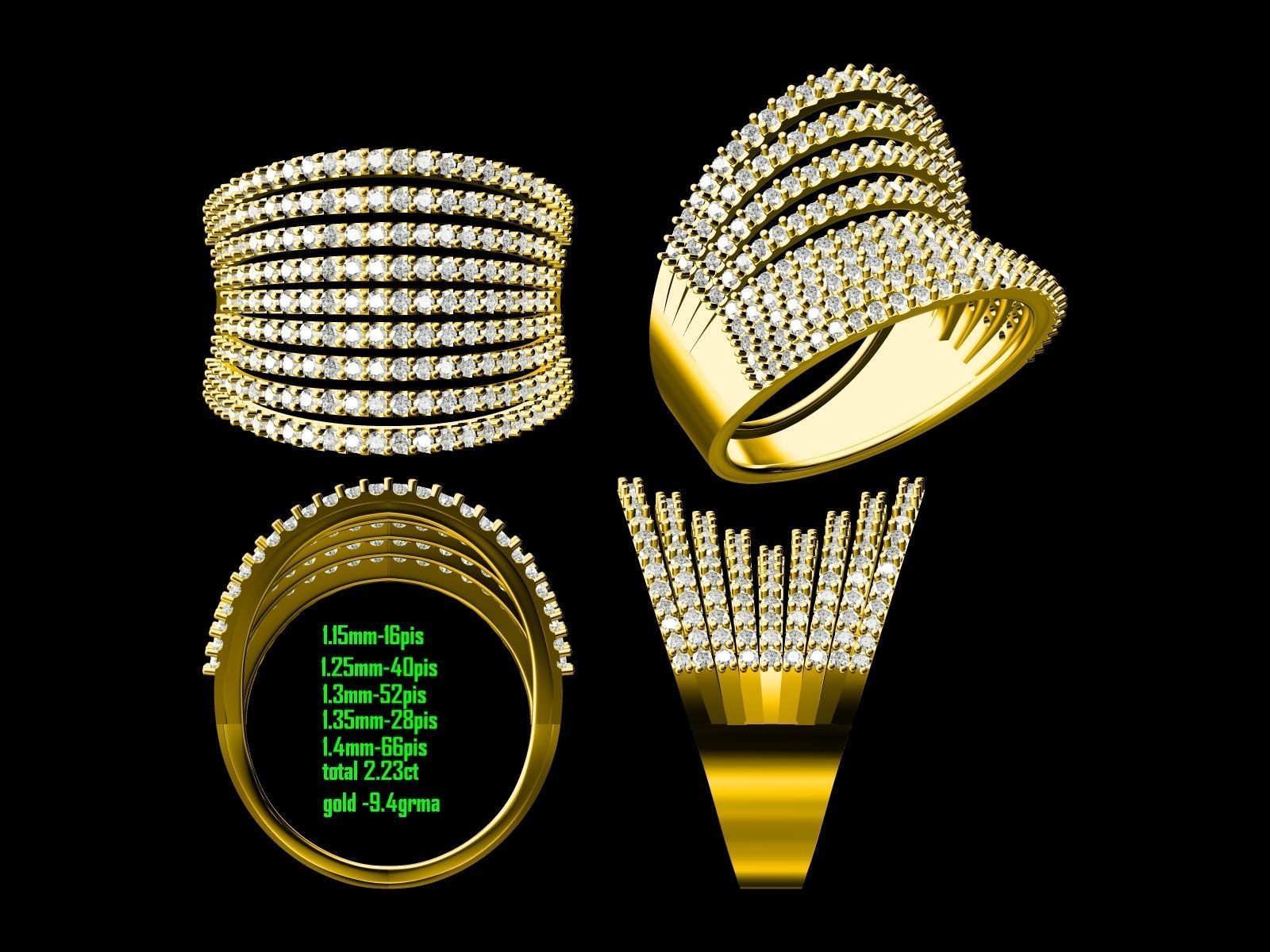 Ring - 58071 3D print model_5