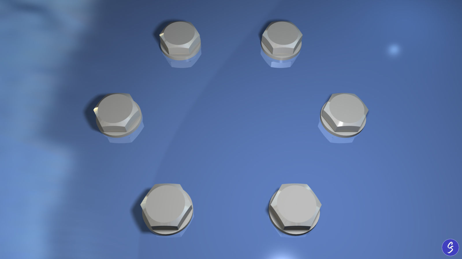 M10 Fastener Set 3D model_9