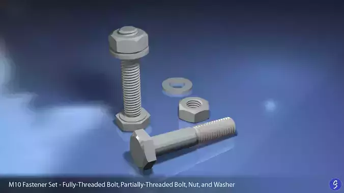 M10 Fastener Set 3D model
