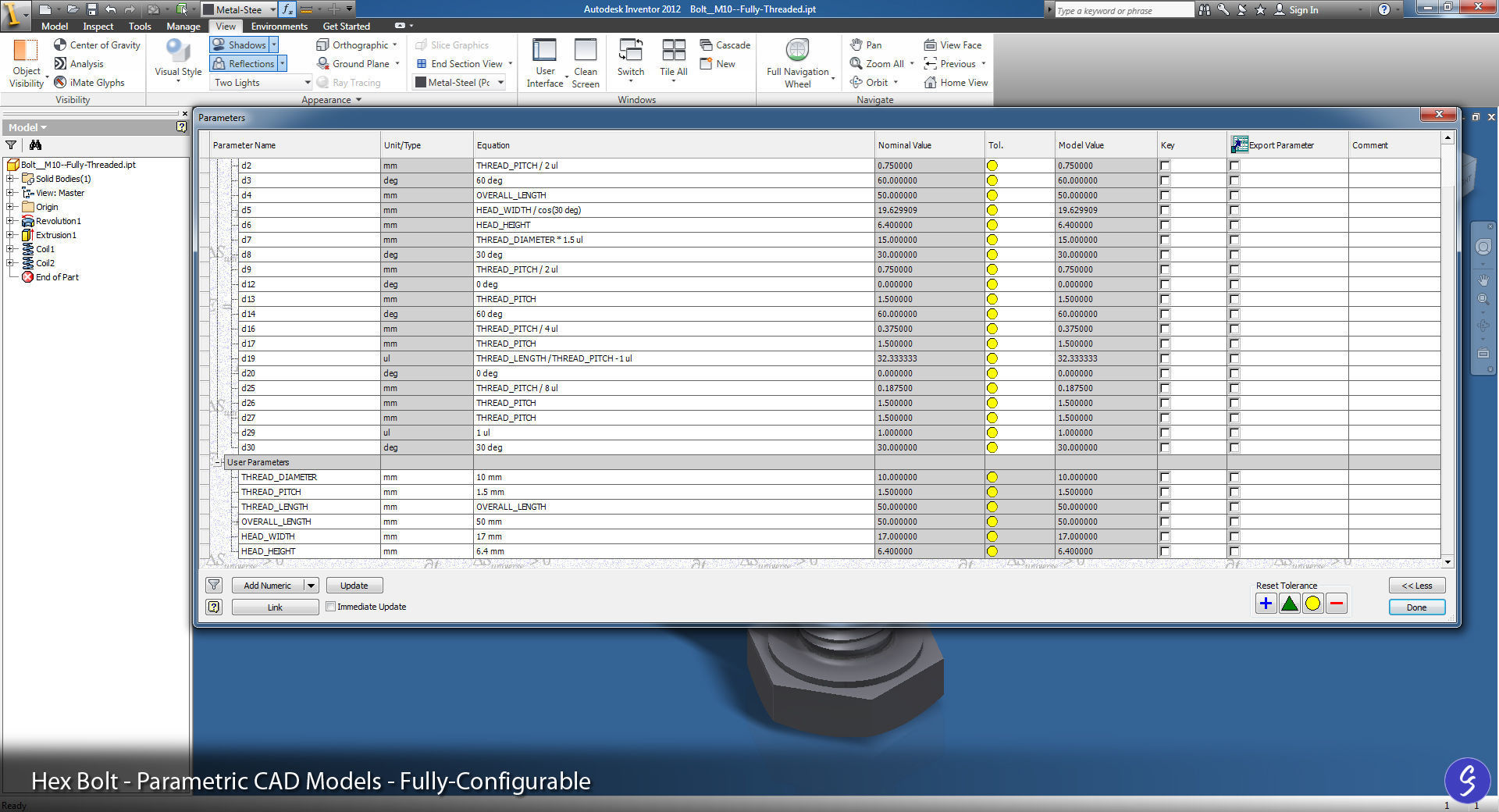 M10 Fastener Set 3D model_33