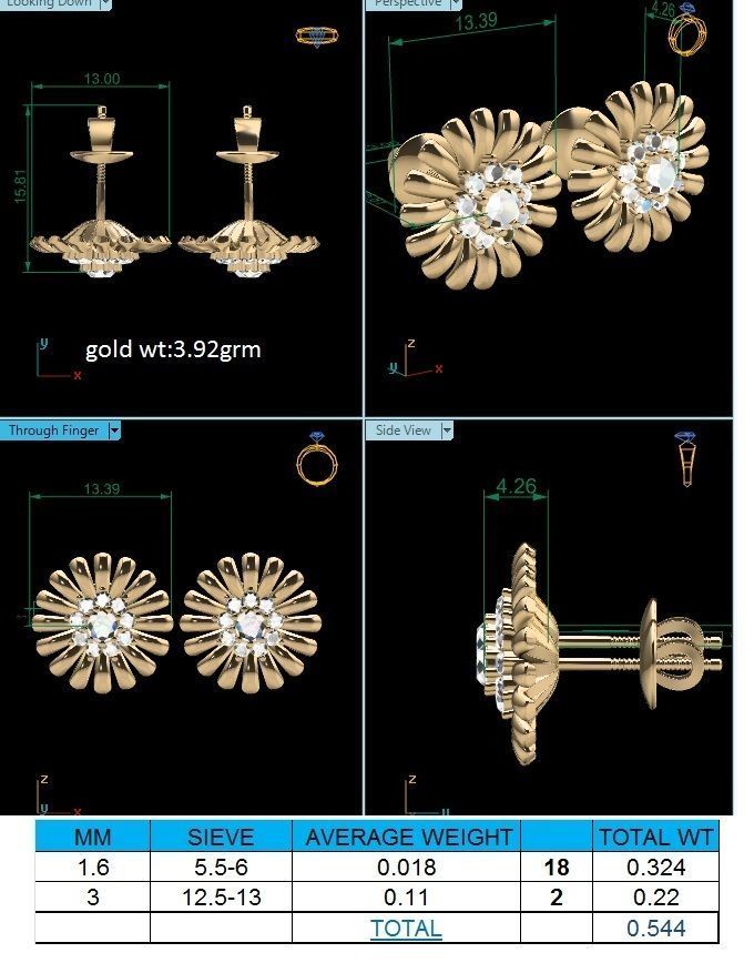 Earrings - 71087 3D print model_1