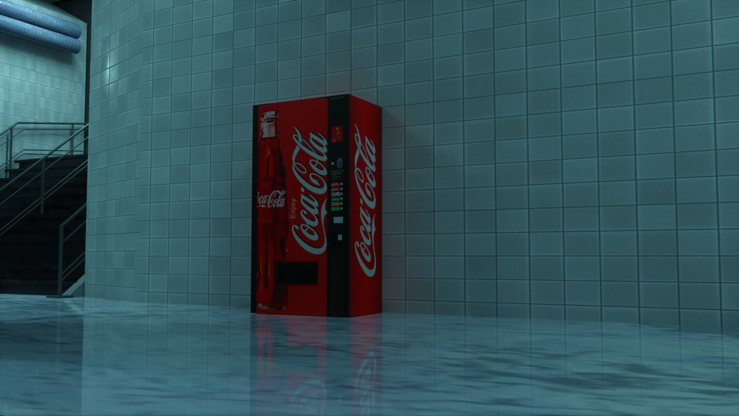 Abandoned Ghost Metro Subway Station In Horror Style 3D model_3