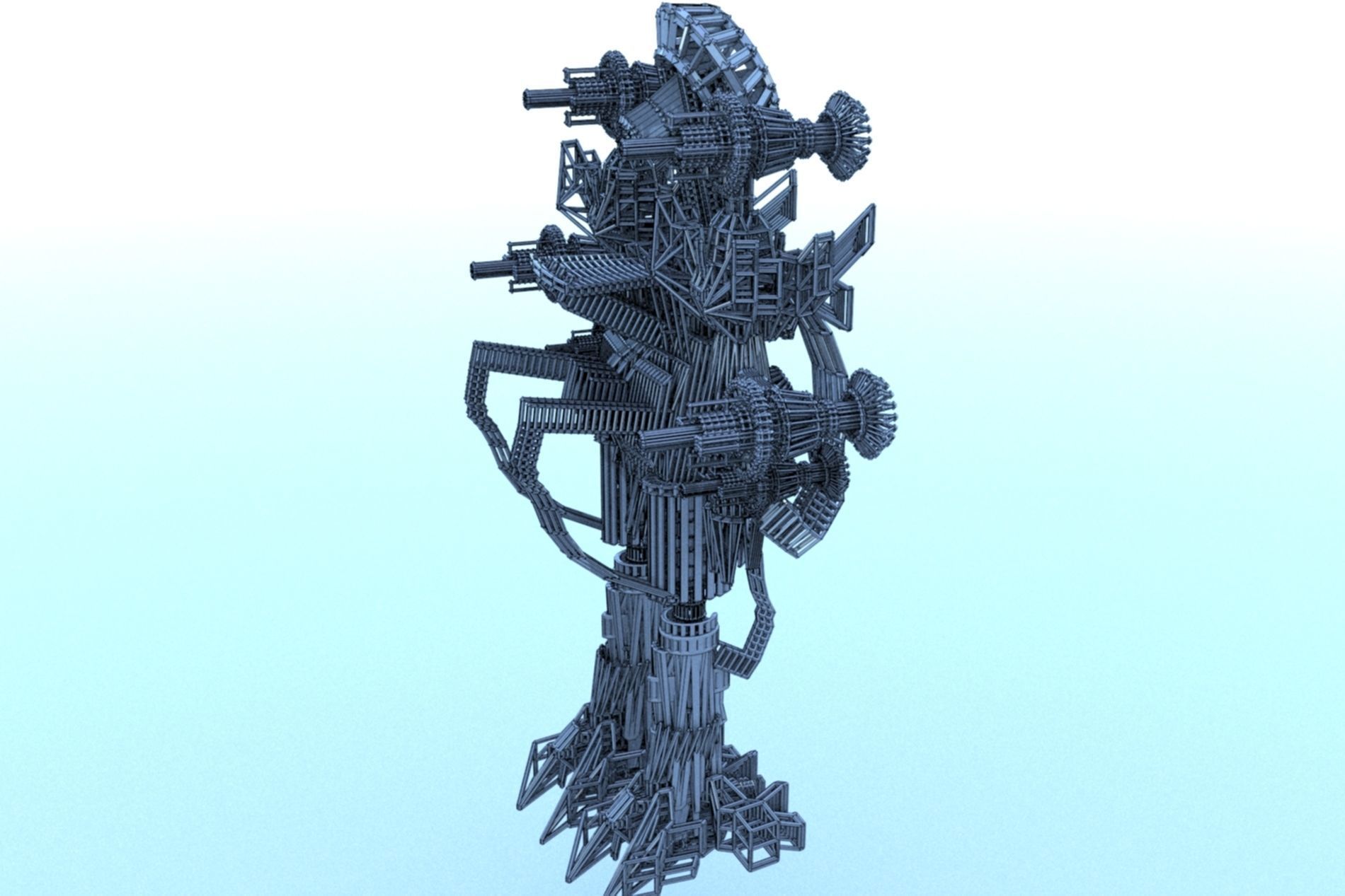 Robot Cyborg Game Character SciFi 3D model | CGTrader