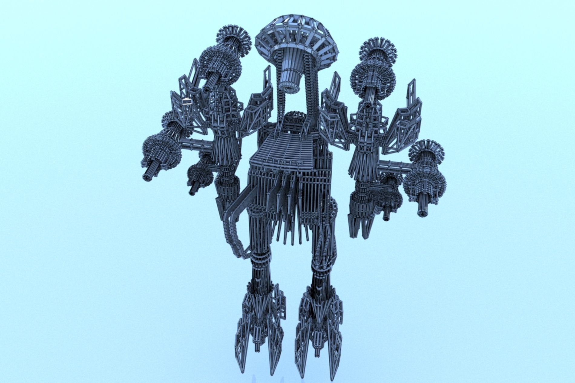 Robot Cyborg Game Character SciFi 3D model | CGTrader