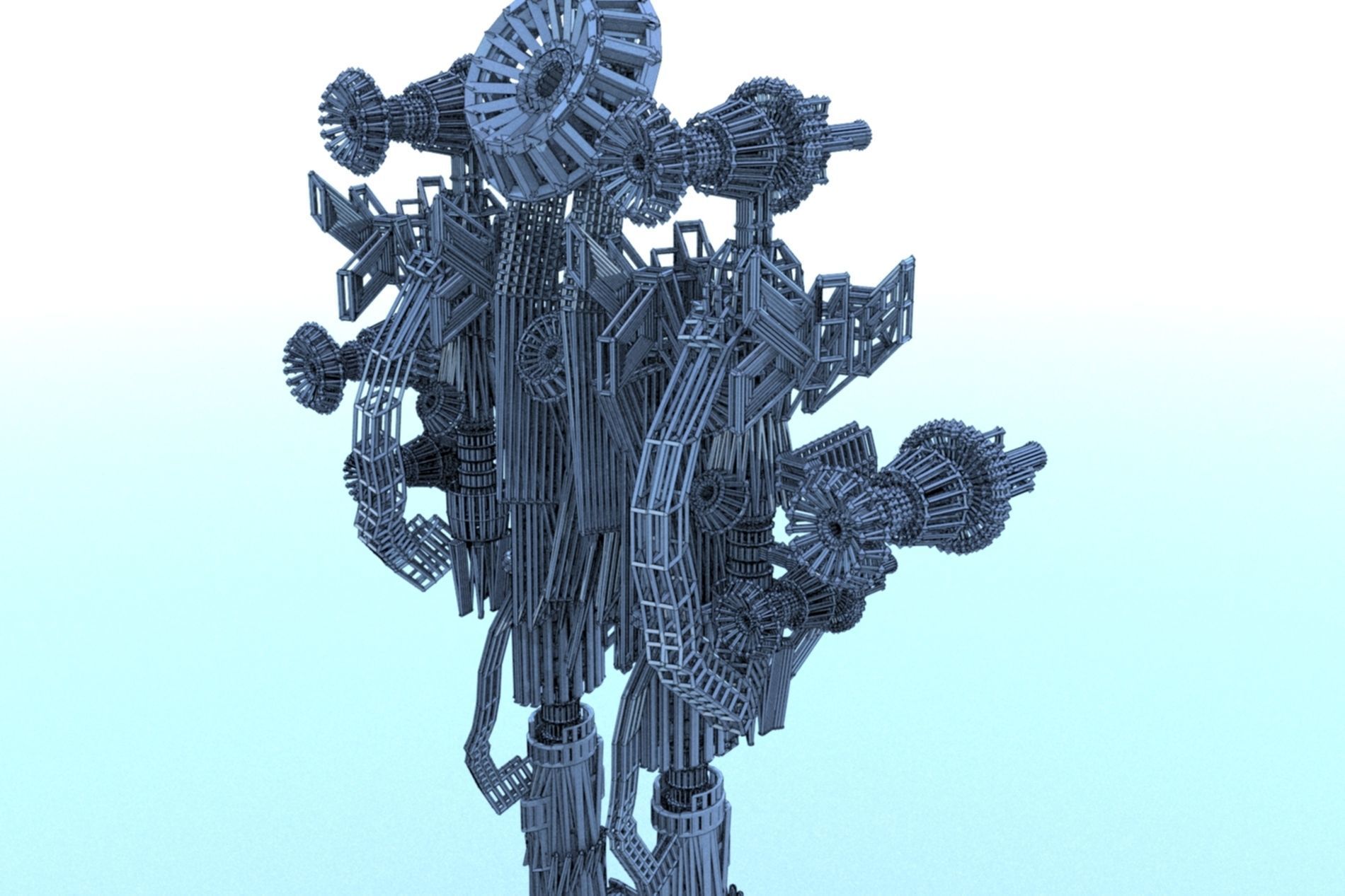 Robot Cyborg Game Character SciFi 3D model | CGTrader