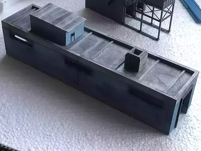 Single stall engine house n scale 3D print model