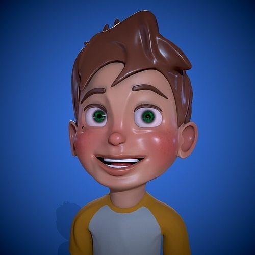 3D Toon Character  Low-poly 3D model