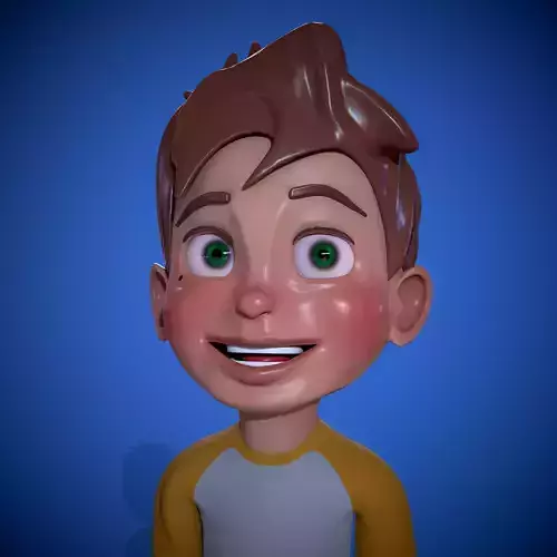 3D Toon Character  Low-poly 3D model