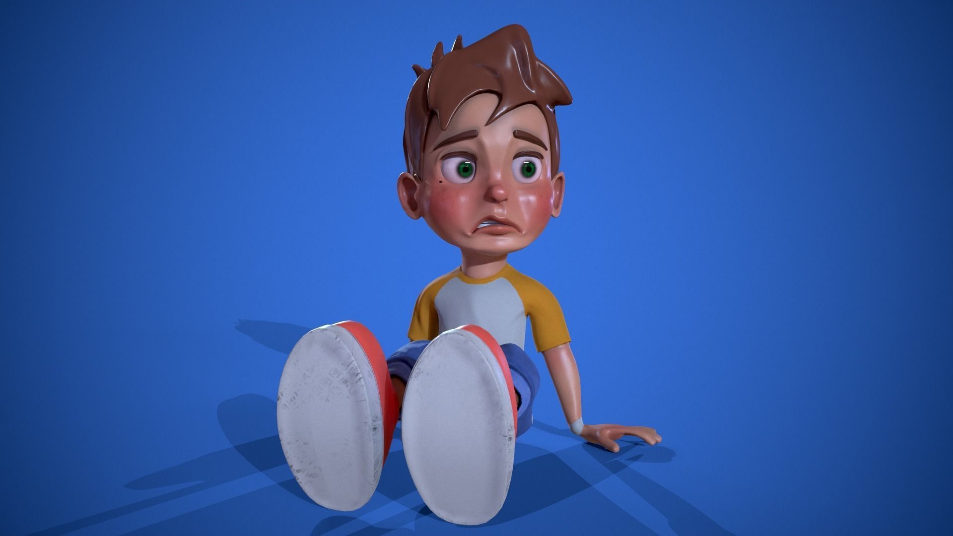 3D Toon Character  Low-poly 3D model_2
