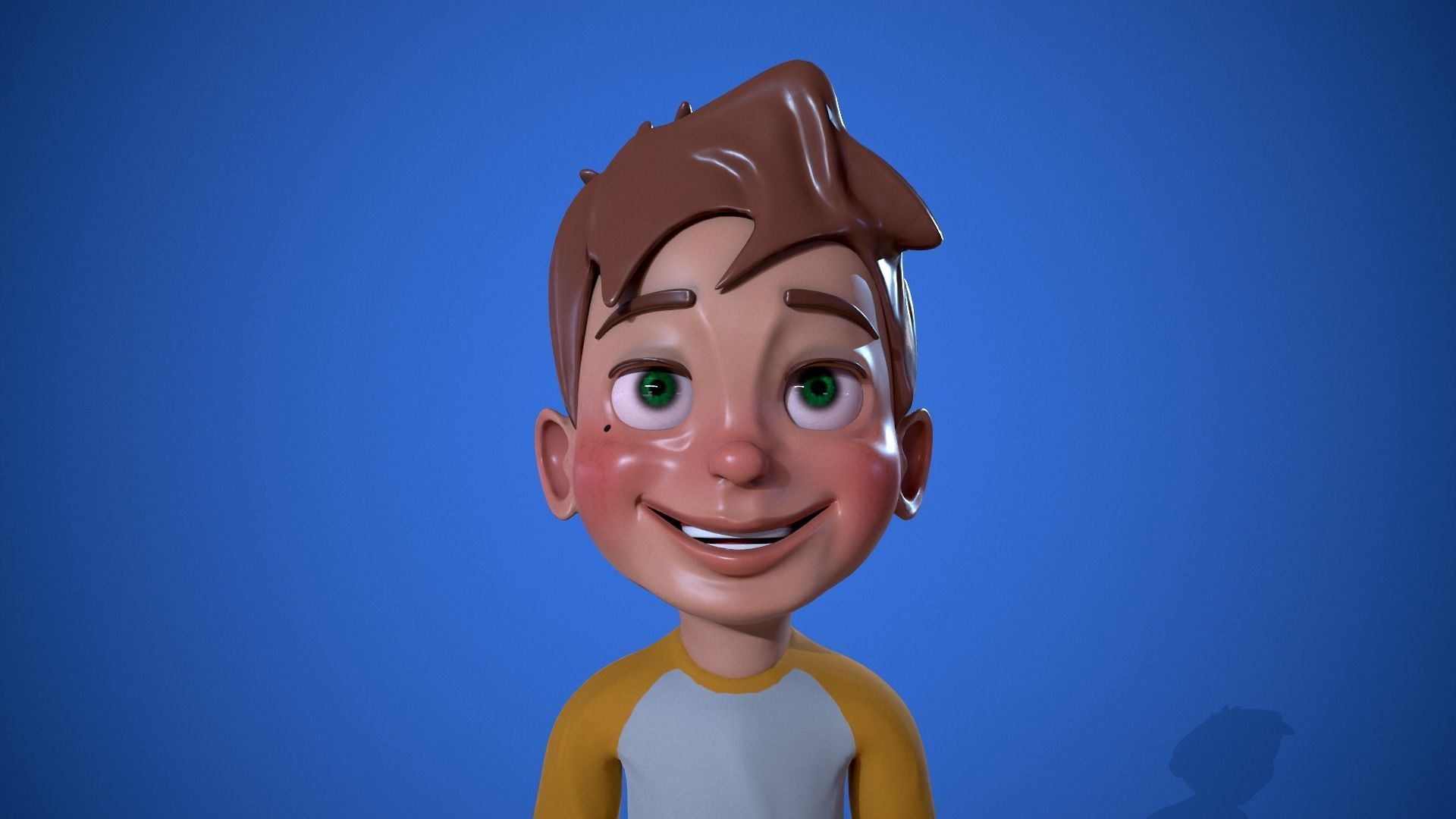3D Toon Character  Low-poly 3D model_5