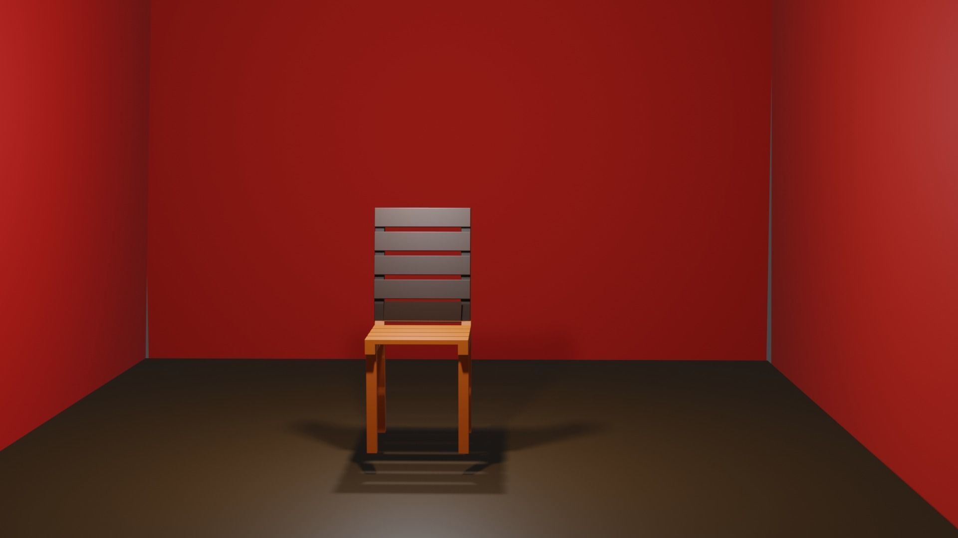 chair Low-poly 3D model_2