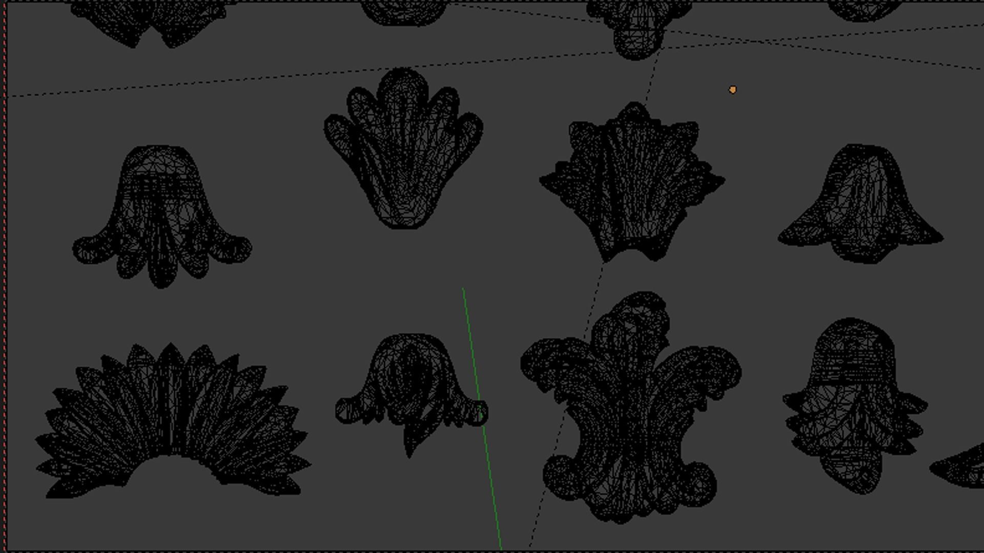 Vertical Leaves Collection 3D 01 3D print model_7