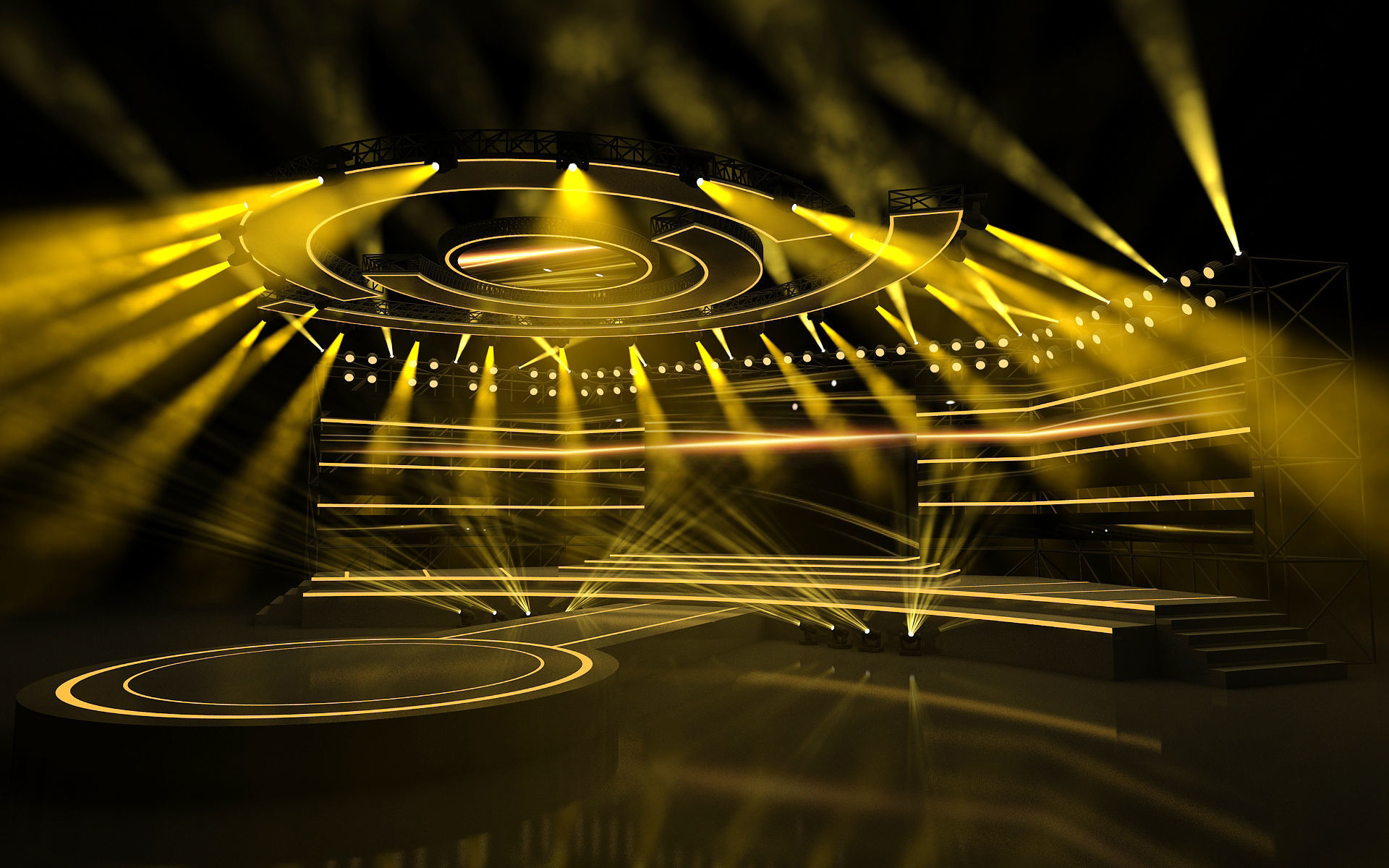 Event stage 05 design  3D model_2