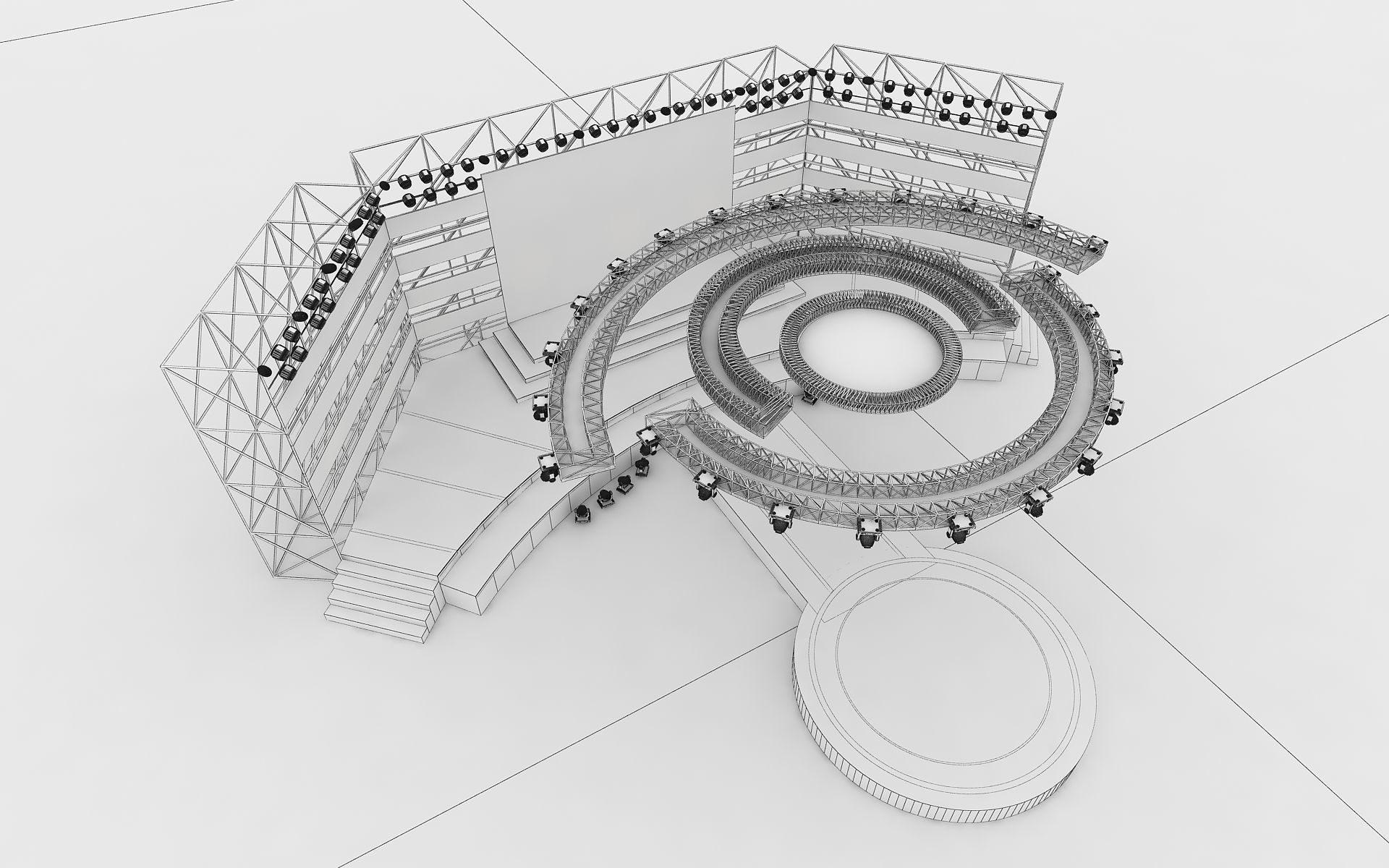 Event stage 05 design  3D model_6