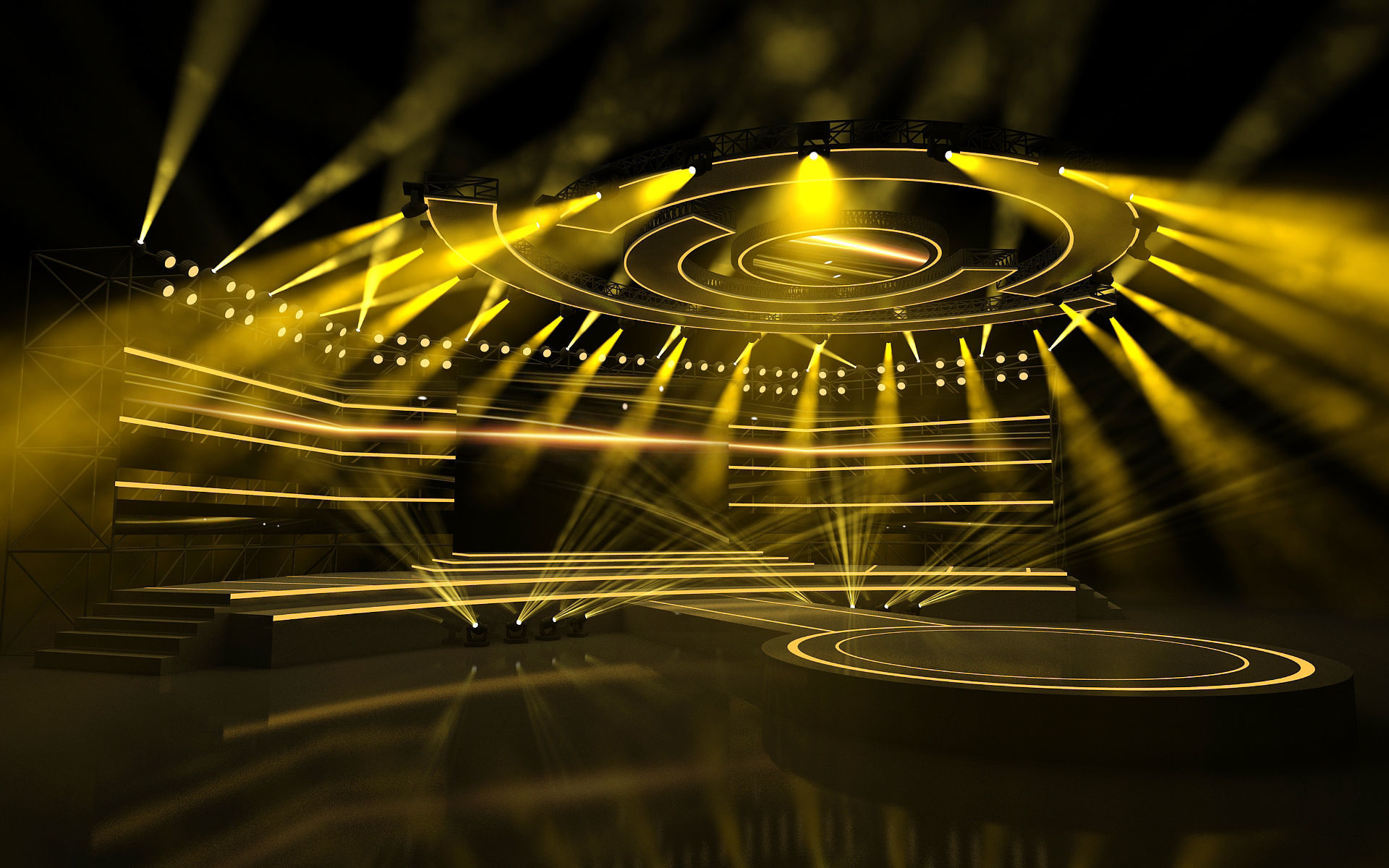 Event stage 05 design  3D model_1