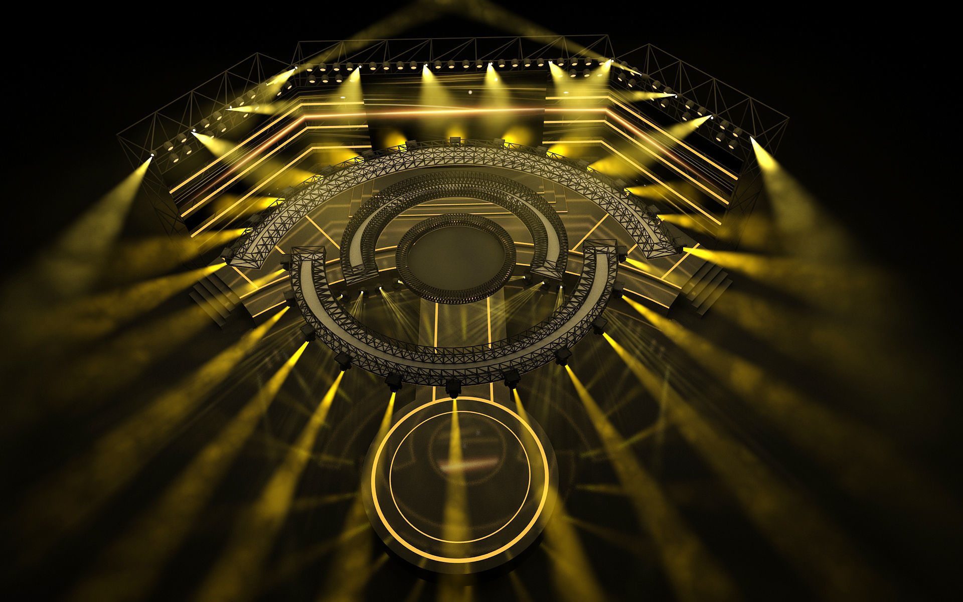 Event stage 05 design  3D model_4