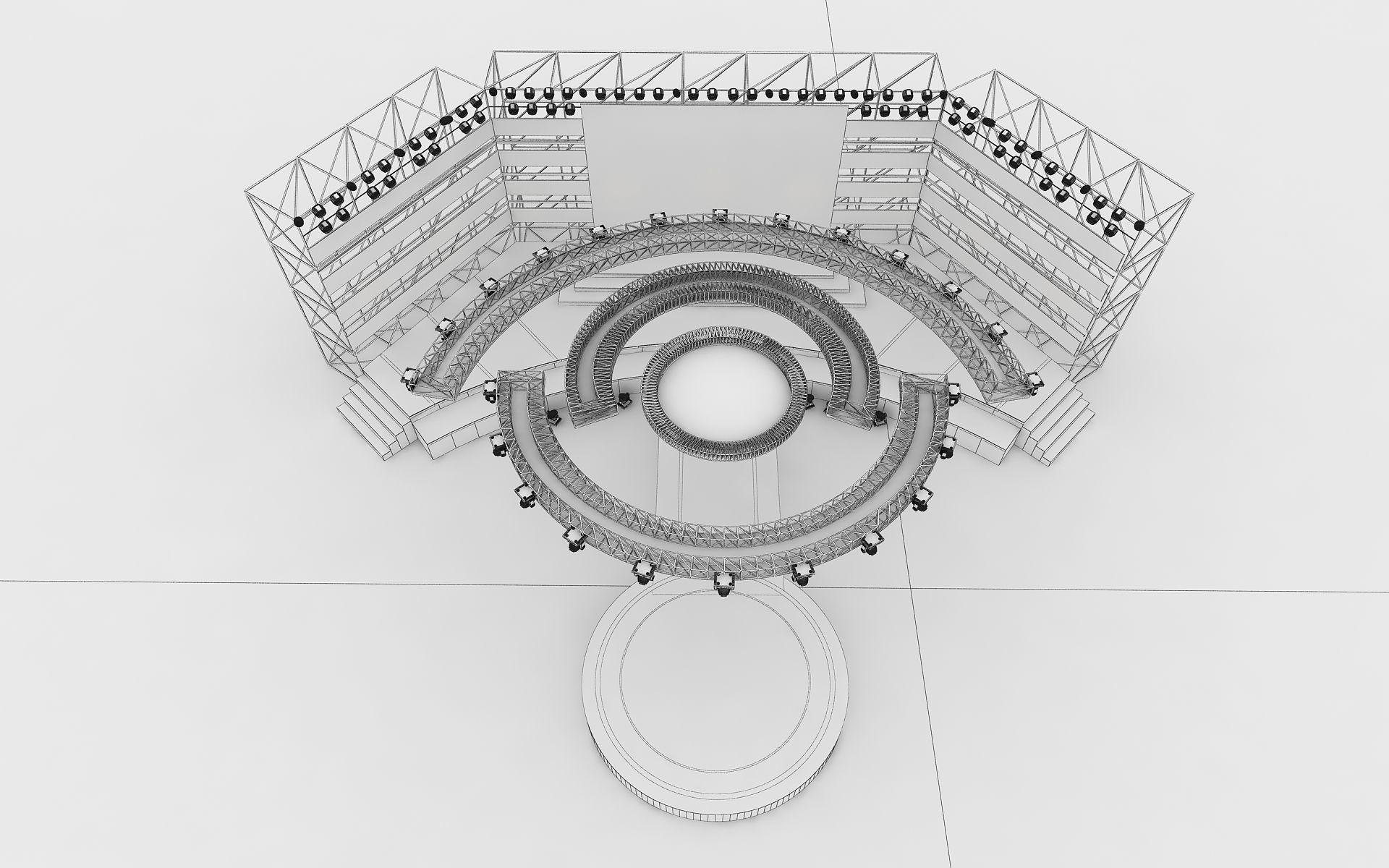 Event stage 05 design  3D model_7