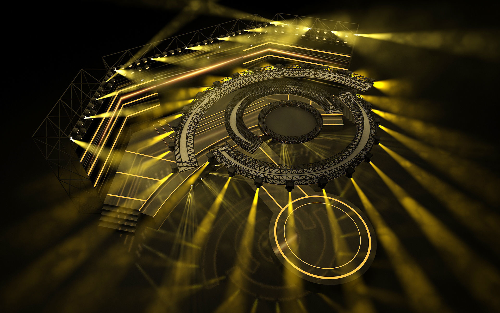 Event stage 05 design  3D model_3