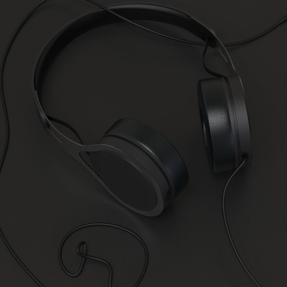 Beats Headphones 3D model Low-poly 3D model_1
