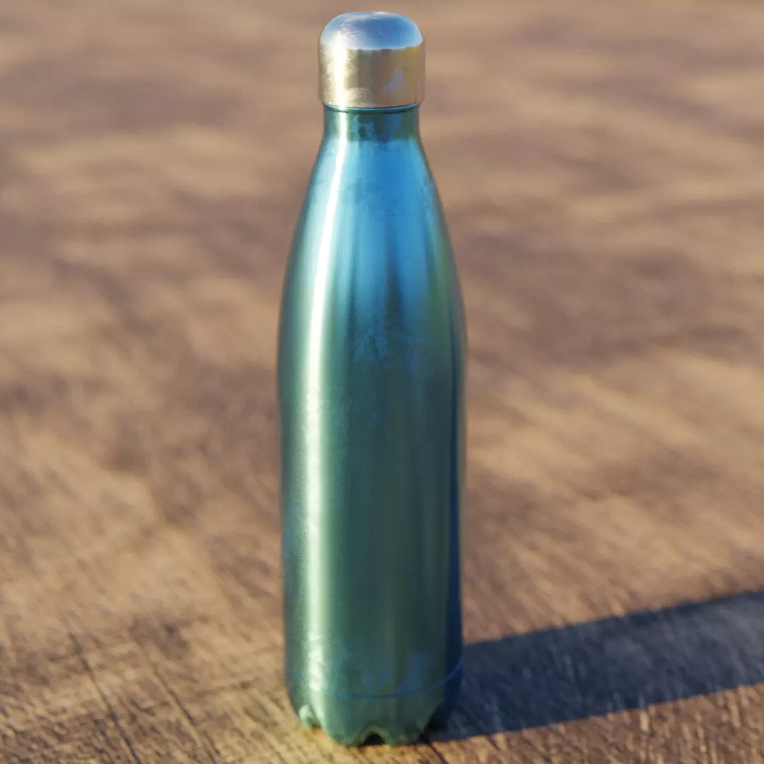 Metal water bottle Free 3D model