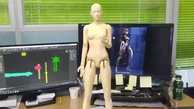 BJD girl -ball Jointed doll 3D print model name kira