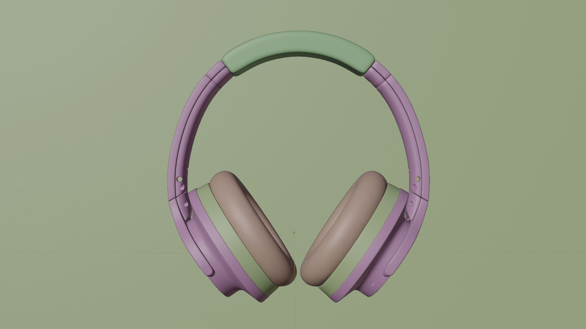 Textured Headphone 3D model 3D model_5