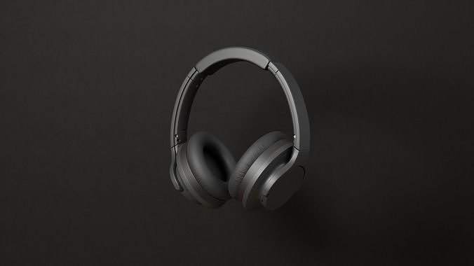 Textured Headphone 3D model 3D model
