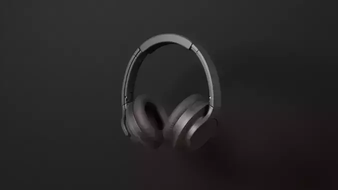 Textured Headphone 3D model 3D model