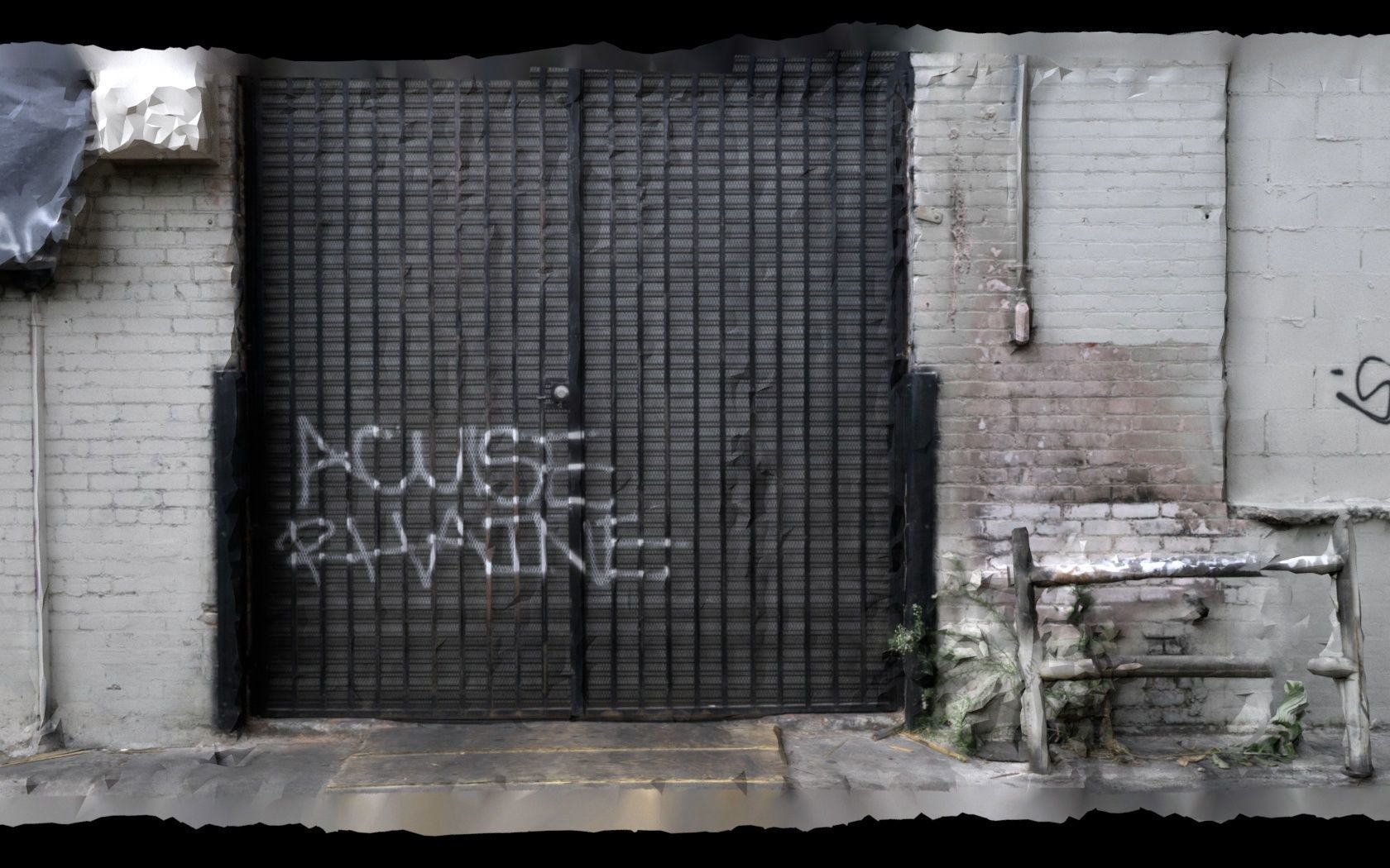 Back Street Alley Photogrammetry Scan 3D model_3