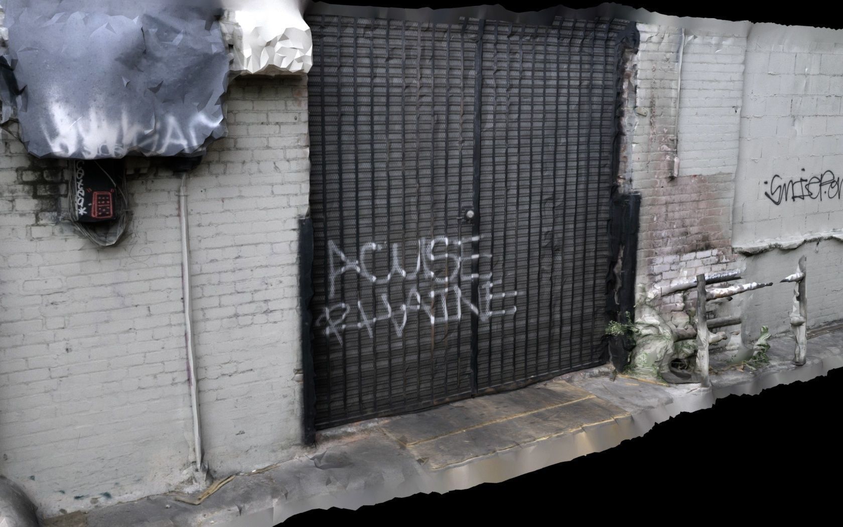 Back Street Alley Photogrammetry Scan 3D model_6