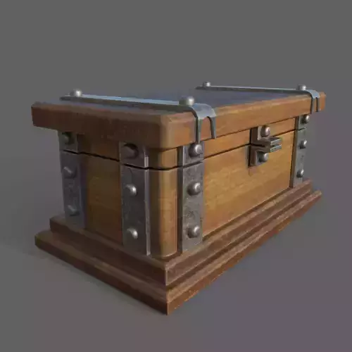 wooden jewellery box  3D model