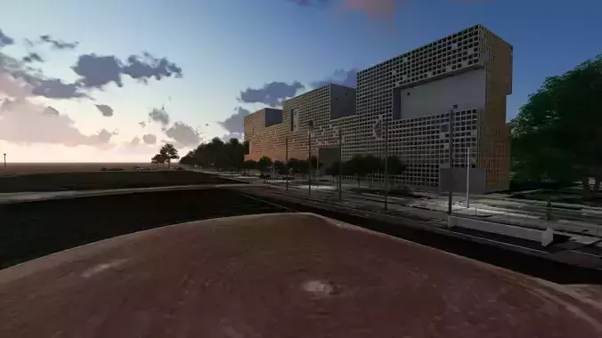 Simmons Hall MIT 3D model