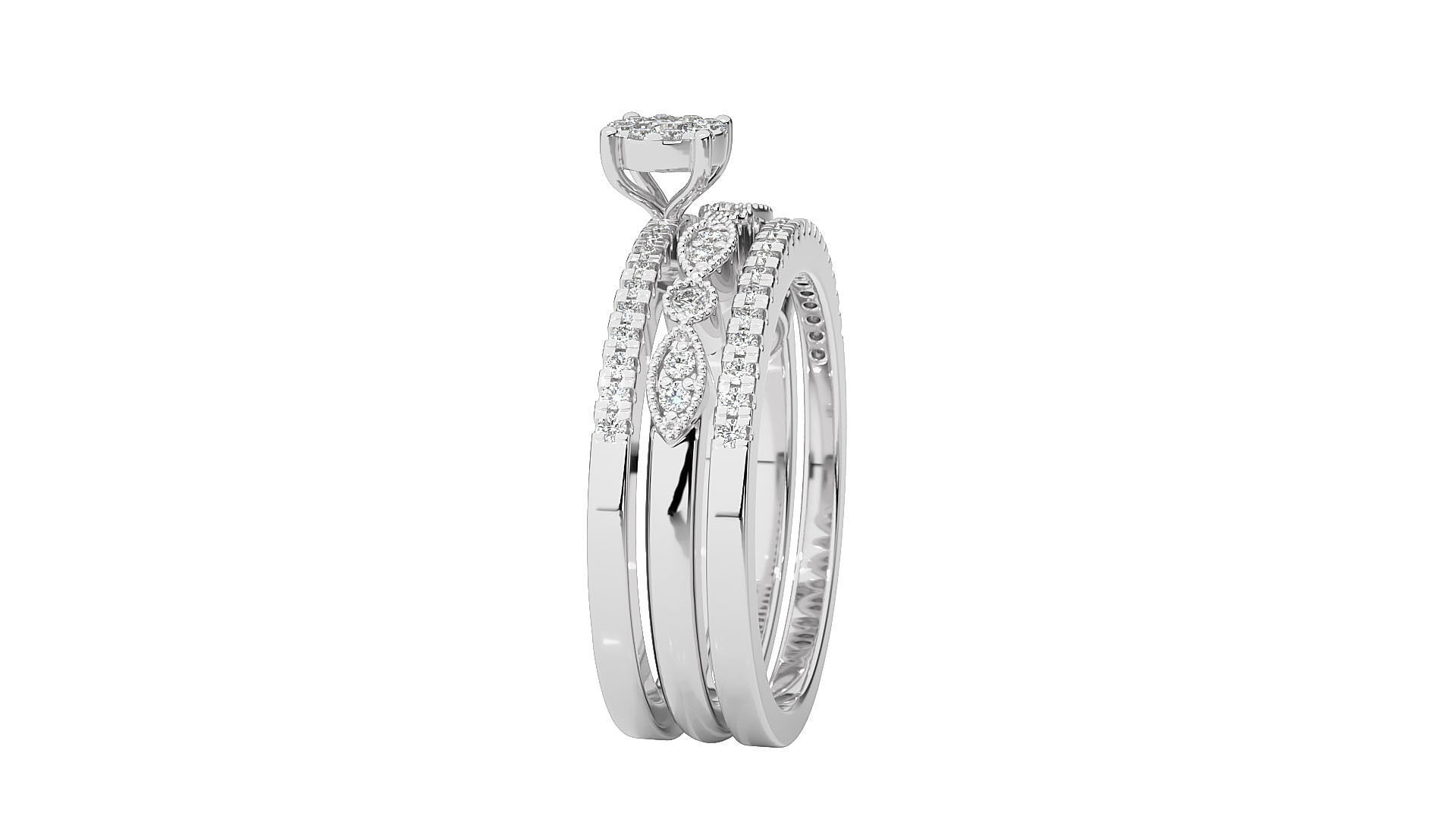 Women solitaire ring 3dm stl render detail 3D print model_7